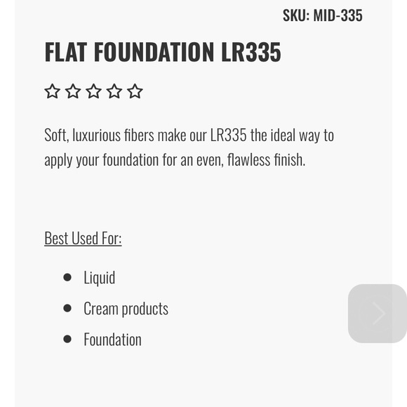 3/$30 Laruce LR335 Flat Foundation Brush - Picture 4 of 7